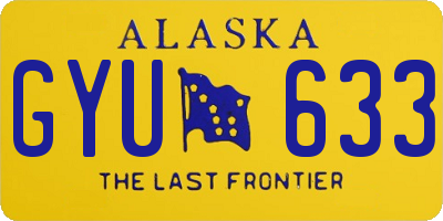 AK license plate GYU633