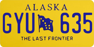 AK license plate GYU635