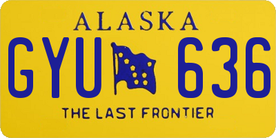 AK license plate GYU636