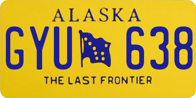 AK license plate GYU638