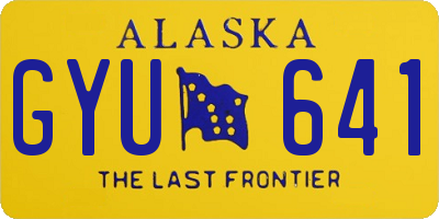 AK license plate GYU641