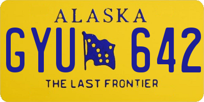 AK license plate GYU642