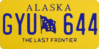 AK license plate GYU644