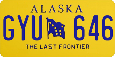 AK license plate GYU646