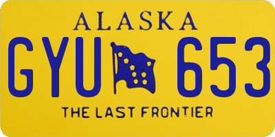 AK license plate GYU653