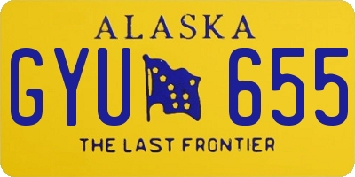 AK license plate GYU655