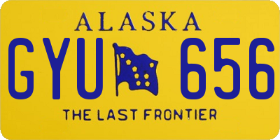 AK license plate GYU656