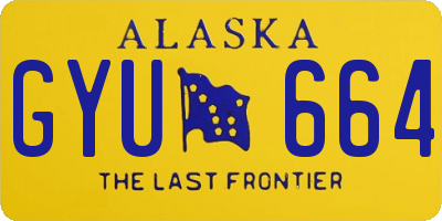 AK license plate GYU664