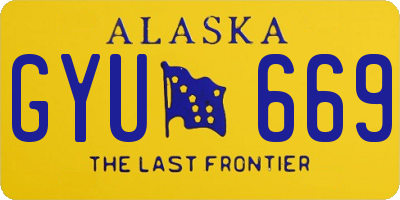 AK license plate GYU669