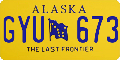 AK license plate GYU673