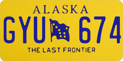 AK license plate GYU674