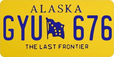 AK license plate GYU676