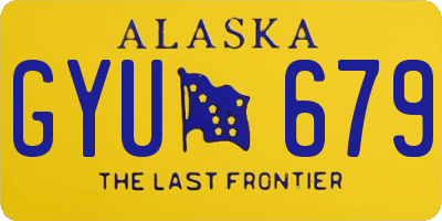 AK license plate GYU679