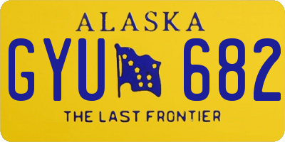 AK license plate GYU682