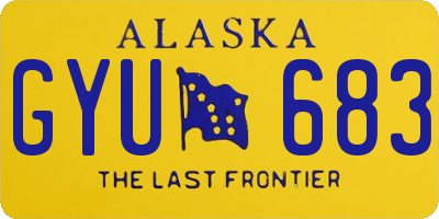 AK license plate GYU683