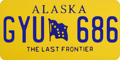 AK license plate GYU686