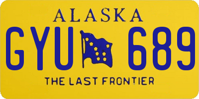 AK license plate GYU689