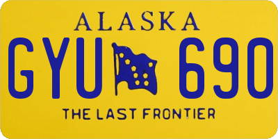 AK license plate GYU690