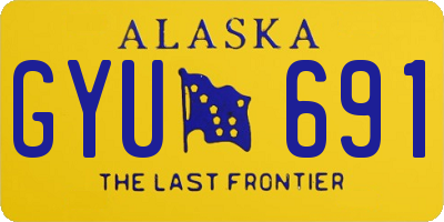 AK license plate GYU691
