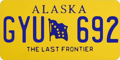 AK license plate GYU692