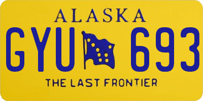 AK license plate GYU693