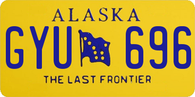 AK license plate GYU696