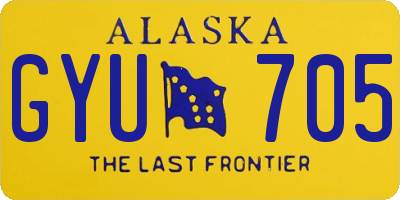 AK license plate GYU705