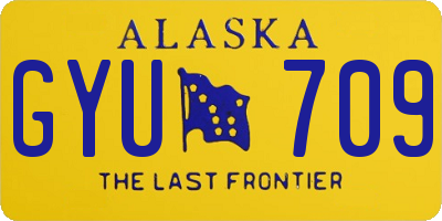 AK license plate GYU709