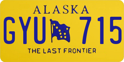AK license plate GYU715