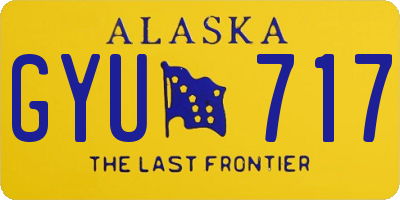 AK license plate GYU717