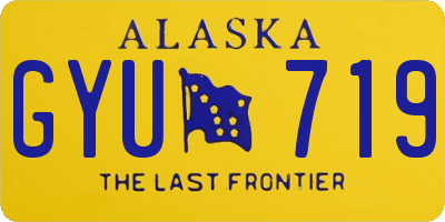 AK license plate GYU719