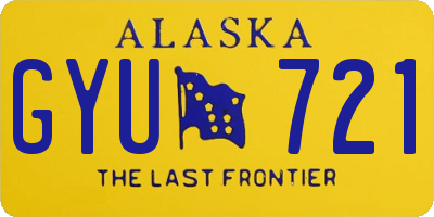 AK license plate GYU721