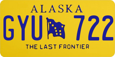 AK license plate GYU722