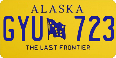 AK license plate GYU723