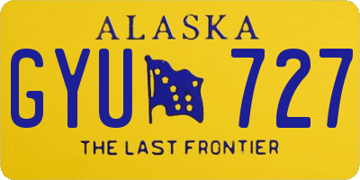 AK license plate GYU727
