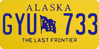 AK license plate GYU733