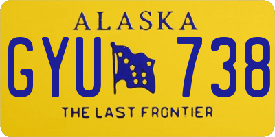 AK license plate GYU738