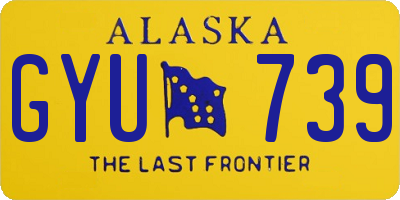 AK license plate GYU739