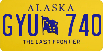 AK license plate GYU740