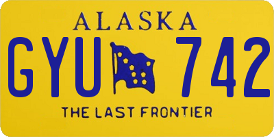 AK license plate GYU742