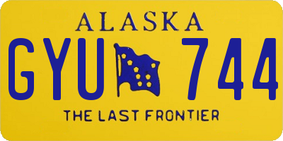 AK license plate GYU744