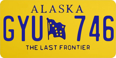 AK license plate GYU746