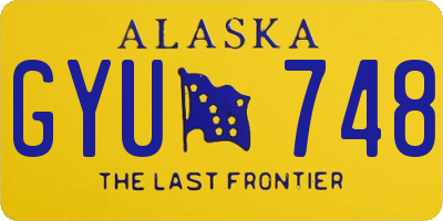 AK license plate GYU748