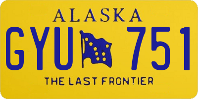AK license plate GYU751