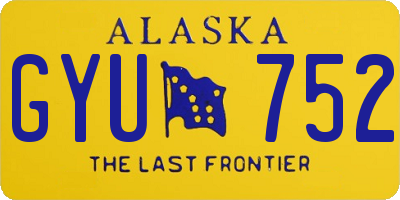AK license plate GYU752