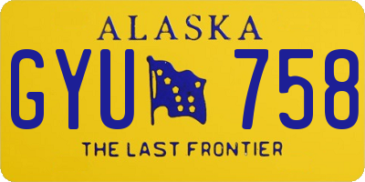 AK license plate GYU758