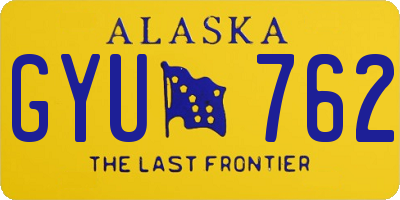 AK license plate GYU762