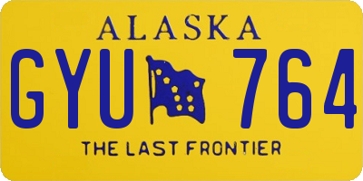 AK license plate GYU764