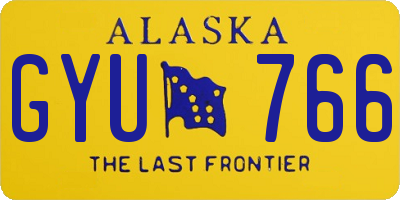 AK license plate GYU766