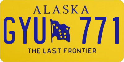 AK license plate GYU771
